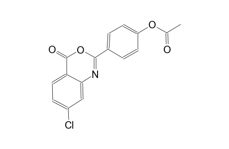 4-(7-chloro-4-oxo-4H-3,1-benzoxazin-2-yl)phenyl acetate
