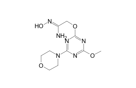 Acetamidine, N-hydroxy-2-(4-methoxy-6-morpholin-4-yl-[1,3,5]triazin-2-yloxy)-