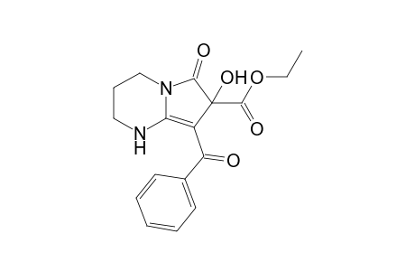 8-BENZOYL-7-ETHOXYCARBONYL-7-HYDROXY-6-OXO-1,2,3,4,6,7-HEXAHYDROPYRROLO-[1,2-A]-PYRIMIDINE