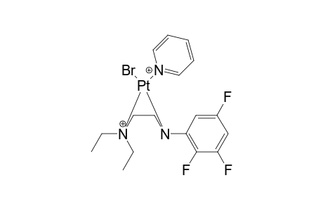 b-Bromo-c(N),d(N')-[N,N-Diethyl-N'-(2,3,5-trifluorophenyl)ethane-1,2-diaminato(1-)]-a-pyridineplatinum(II)