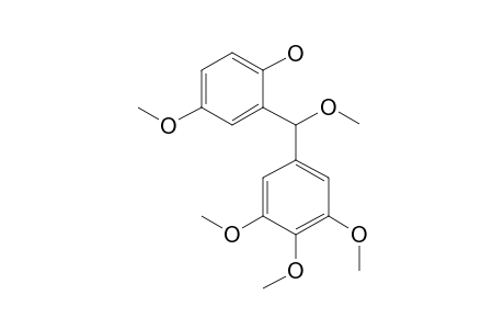 4-Methoxy-2-[methoxy(3,4,5-trimethoxyphenyl)methyl]phenol