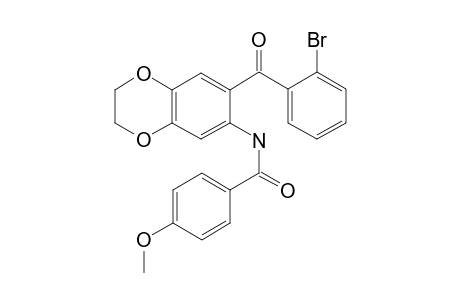 N-[7-(2-bromophenyl)carbonyl-2,3-dihydro-1,4-benzodioxin-6-yl]-4-methoxy-benzamide