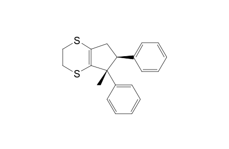 (5R,6S)-5-methyl-5,6-diphenyl-3,5,6,7-tetrahydro-2H-cyclopenta[b][1,4]dithiine