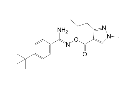 p-Tert-butyl-o-[(1-methyl-3-propylpyrazol-4-yl)carbonyl]benzamidoxime