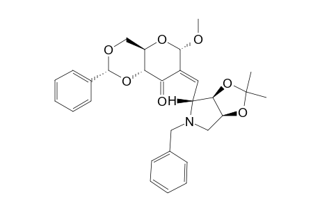 #15Z;METHYL-4,6-O-BENZYLIDENE-2-DEOXY-2-[(1Z)-2,5-(BENZYLIMINO)-1,2,5-TRIDEOXY-3,4-O-ISOPROPYLIDENE-L-RIBITOL-1C-YLIDENE]-ALPHA-D-ETYTHRO-HEXOPYRANOSID-