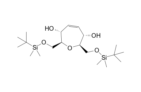 (2S*,3R*,6S*,7R*)-2,7-Bis(tert-butyldimethylsilyloxymethyl)-2,3,6,7-tetrahydrooxepine-3,6-diol