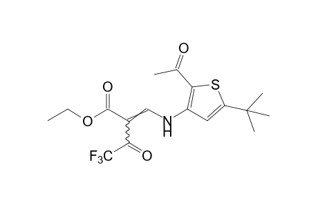 2-{[(2-acetyl-5-tert-butyl-3-thienyl)amino]methylene}-4,4,4-trifluoroacetoacetic acid, ethyl ester