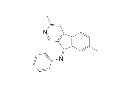 Indeno[2,1-c]pyridine, 3,7-dimethyl-9-phenylimino-
