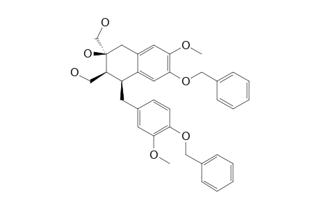 (1S*,2S*,3S*)-1-(3-Methoxy-4-benzyloxybenzyl)-2,3-bis(hydroxymethyl)-3-hydroxy-6-methoxy-7-benzyloxytetralin