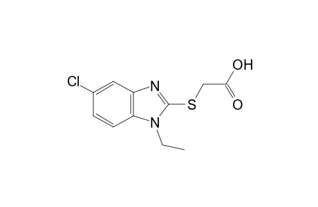 [(5-chloro-1-ethylbenzimidazol-2-yl)thio]acetic acid