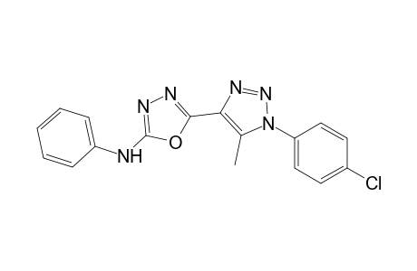 5-(1-p-Chlorophenyl-5-methyl-1,2,3-triazol-4-yl)-2-phenylamino-1,3,4-oxadiazole