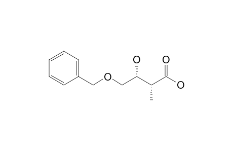 (-)-(2R,3R)-4-benzyloxy-3-hydroxy-2-methylbutanoic acid