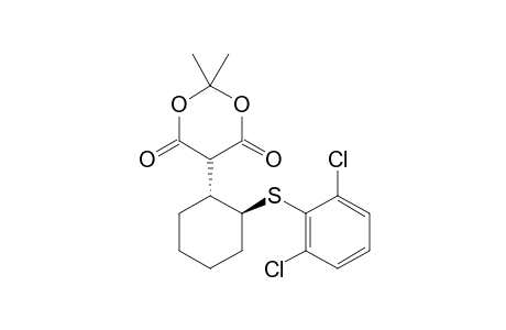 trans-5-[2-(2,6-Dichlorophenylsulfanyl)cyclohexyl]-2,2-dimethyl-1,3-dioxane-4,6-dione