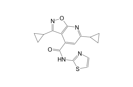 isoxazolo[5,4-b]pyridine-4-carboxamide, 3,6-dicyclopropyl-N-(2-thiazolyl)-