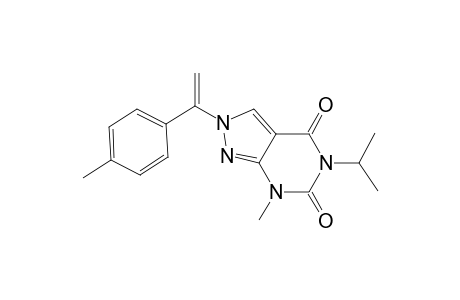 7-METHYL-5-ISOPROPYL-2-PARA-METHYLBENZYLVINYL-PYRAZOLO-[3,4-D]-PYRIMIDINE-4,6(5H,7H)-DIONE