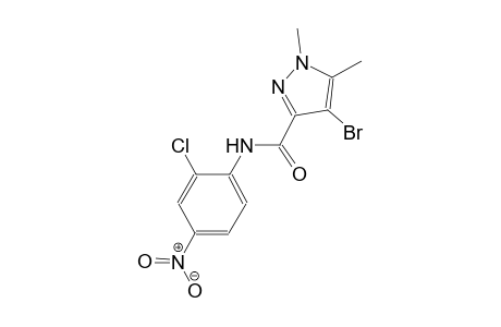 4-bromo-N-(2-chloro-4-nitrophenyl)-1,5-dimethyl-1H-pyrazole-3-carboxamide