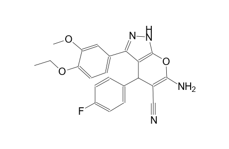 6-Amino-3-(4-ethoxy-3-methoxy-phenyl)-4-(4-fluorophenyl)-2,4-dihydropyrano[2,3-c]pyrazole-5-carbonitrile