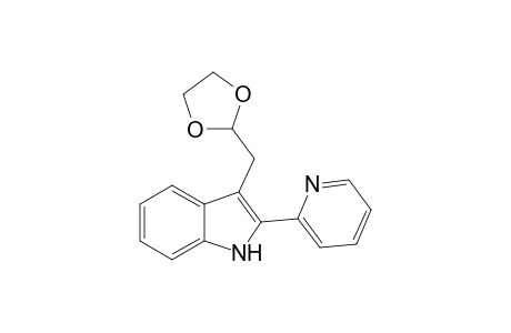 3-(1,3-dioxolan-2-ylmethyl)-2-(2-pyridinyl)-1H-indole