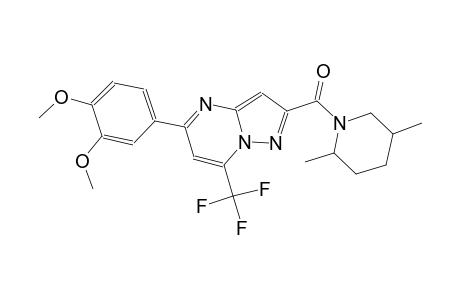 5-(3,4-dimethoxyphenyl)-2-[(2,5-dimethyl-1-piperidinyl)carbonyl]-7-(trifluoromethyl)pyrazolo[1,5-a]pyrimidine