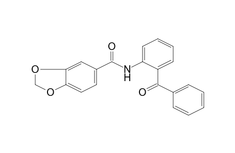 1,3-Benzodioxole-6-carboxamide, N-(2'-benzoylphenyl)-