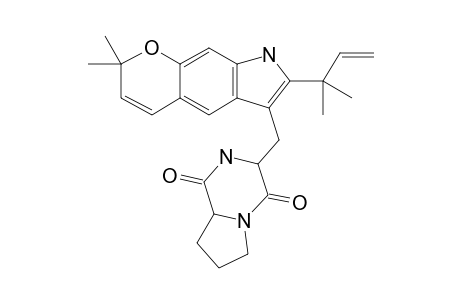 3-[[2,2-Dimethyl-7-(2-methylbut-3-en-2-yl)-8H-pyrano[3,2-F]indol-6-yl]methyl]-2,3,6,7,8,8A-hexahydropyrrolo[1,2-A]pyrazine-1,4-dione