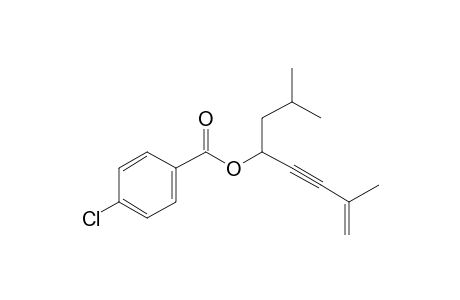 4-Chlorobenzoic acid, 2,7-dimethyloct-7-en-5-yn-4-yl ester