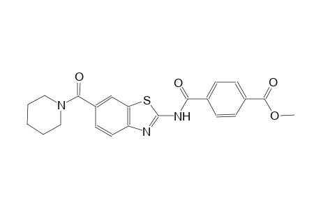 methyl 4-({[6-(1-piperidinylcarbonyl)-1,3-benzothiazol-2-yl]amino}carbonyl)benzoate