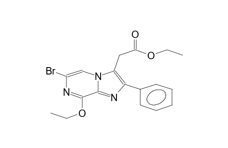 6-BrOMO-8-ETHOXY-3-(ETHOXYCARBONYLMETHYL)-2-PHENYLIMIDAZO-[1,2-A]-PYRAZINE