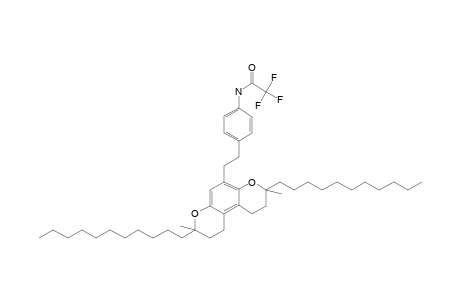 Acetamide, 2,2,2-trifluoro-N-[4-[2-(1,2,3,8,9,10-hexahydro-3,8-dimethyl-3,8-diundecylbenzo[1,2-b:4,3-b']dipyran-5-yl)ethyl]phenyl]-