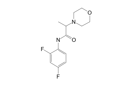 2',4'-difluoro-alpha-methyl-4-morpholineacetanilide