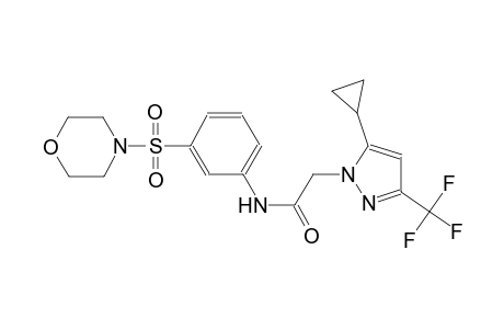 2-[5-cyclopropyl-3-(trifluoromethyl)-1H-pyrazol-1-yl]-N-[3-(4-morpholinylsulfonyl)phenyl]acetamide