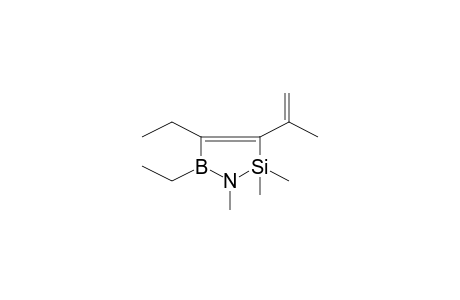 1-Aza-2-sila-5-boracyclopent-3-ene, 4,5-diethyl-1,2,2-trimethyl-3-(1-methylethenyl)-