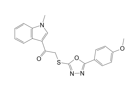 ethanone, 2-[[5-(4-methoxyphenyl)-1,3,4-oxadiazol-2-yl]thio]-1-(1-methyl-1H-indol-3-yl)-