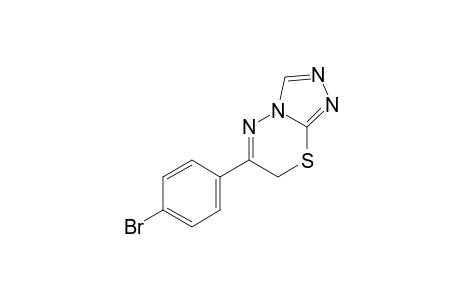 6-(p-bromophenyl)-7H-s-triazolo[3,4-b][1,3,4]thiadiazine