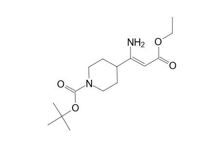 Piperidine-1-carboxylic acid, 4-(1-amino-2-ethoxycarbonylvinyl)-, tert-butyl ester