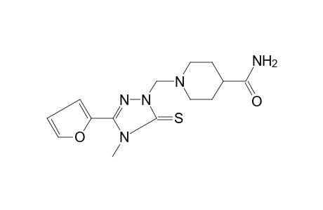 1-(3-Furan-2-yl-4-methyl-5-thioxo-4,5-dihydro-[1,2,4]triazol-1-ylmethyl)-piperidine-4-carboxylic acid amide