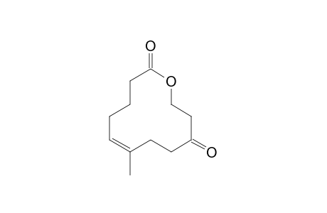 1-Oxacyclododec-6-ene-2,10-dione, 7-methyl-