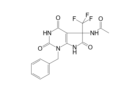 Acetamide, N-(1-benzyl-2,4,6-trioxo-5-trifluoromethyl-2,3,4,5,6,7-hexahydro-1H-pyrrolo[2,3-d]pyrimidin-5-yl)-