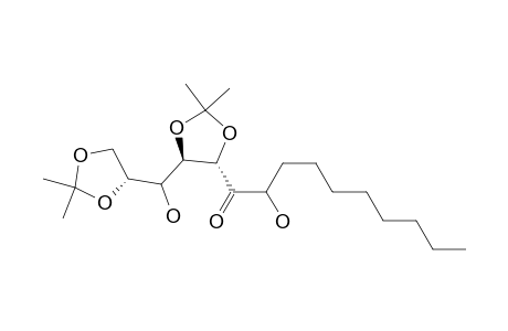 1-Decanone, 1-[5-[(2,2-dimethyl-1,3-dioxolan-4-yl)hydroxymethyl]-2,2-dimethyl-1,3-dioxolan-4-yl]-2-hydroxy-, [4S-[4.alpha.(S*),5.alpha.[S*(S*)]]]-