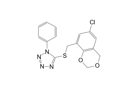 (6-chloro-4H-1,3-benzodioxin-8-yl)methyl 1-phenyl-1H-tetraazol-5-yl sulfide