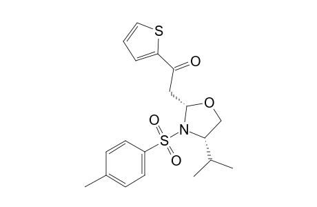 2-[(2S,4S)-4-Isopropyl-3-tosyloxazolidin-2-yl]-1-(thiophen-2-yl)ethan-1-one