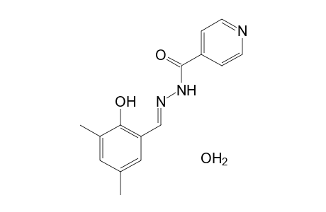 isonicotinic acid, (3,5-dimethyl-2-hydroxybenzylidene)hydrazide, monohydrate