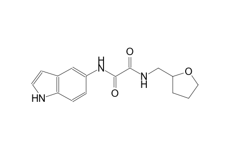 ethanediamide, N~1~-(1H-indol-5-yl)-N~2~-[(tetrahydro-2-furanyl)methyl]-