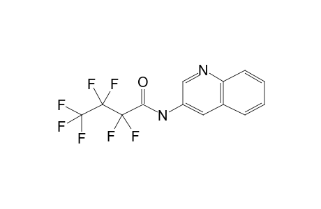 3-Aminoquinoline, N-heptafluorobutyryl-