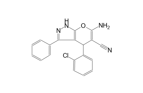 6-Amino-4-(2-chlorophenyl)-3-phenyl-1,4-dihydropyrano[2,3-C]pyrazole-5-carbonitrile