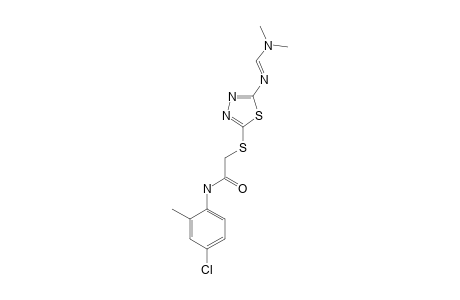 4'-chloro-2-{{5-{[(dimethylamino)methylene]amino}-1,3,4-thiadiazol-2-yl}thio}-o-acetotoluidide