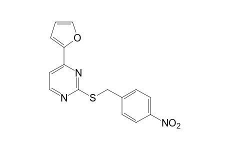 4-(2-furyl)-2-[(p-nitrobenzyl)thio]pyrimidine