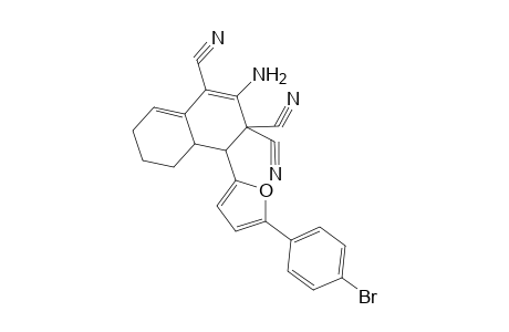 2-Amino-4-[5-(4-bromophenyl)-2-furanyl]-4a,5,6,7-tetrahydro-4H-naphthalene-1,3,3-tricarbonitrile
