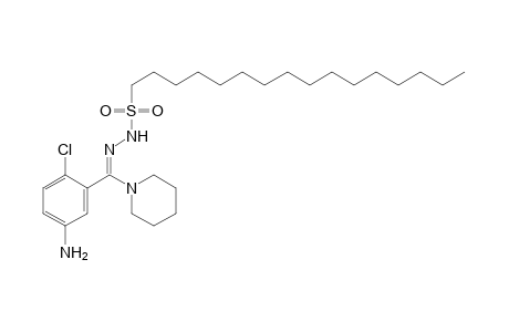 1-hexadecanesulfonic acid, (5-amino-2-chloro-alpha-piperidinobenzylidene)-hydrazide