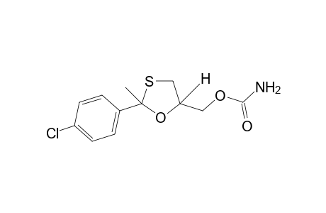 2-(p-chlorophenyl)-2-methyl-1,3-oxathiolane-5-methanol, carbamate